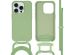 imoshion Color Backcover met afneembaar koord iPhone 15 Pro - Groen