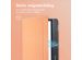 imoshion Canvas Sleepcover Bookcase met stand Kobo Libra H2O - Peach