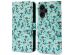 imoshion Design Bookcase Xiaomi Redmi Note 13 Pro Plus (5G) - Blue Flowers