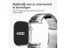 Accezz Glans Titanium bandje voor de Apple Watch Series 1-9 / SE - 38/40/41 mm - Zilver