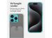 imoshion Softcase Backcover met pashouder iPhone 15 Pro - Transparant