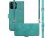 imoshion Bookcase met koord iPhone 12 (Pro) - Turquoise