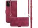 imoshion Bookcase met koord iPhone 12 (Pro) - Rood