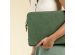 Selencia Corduroy Laptop hoes 15-16 inch - Laptopsleeve - Sage Green