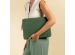 Selencia Corduroy Laptop hoes 13-14 inch - Laptopsleeve - Sage Green