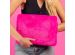 imoshion Fluffy Laptop hoes 15-16 inch - Laptopsleeve - Hot Pink