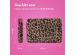 imoshion Fluffy Laptop hoes 15-16 inch - Laptopsleeve - Leopard Pink