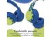 imoshion Kids Dino Bluetooth Headphones - Kinder koptelefoon met decibelbegrenzer - Draadloze koptelefoon + AUX kabel - Cobalt Blue / Lime