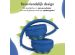 imoshion Kids Dino Bluetooth Headphones - Kinder koptelefoon met decibelbegrenzer - Draadloze koptelefoon + AUX kabel - Cobalt Blue / Lime