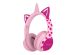 imoshion Kids Unicorn LED Light Bluetooth Headphones - Kinder koptelefoon met decibelbegrenzer - Draadloze koptelefoon + AUX kabel - Pink / Hot Pink