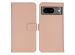 Selencia Echt Lederen Bookcase Google Pixel 8 - Dusty Pink