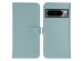 Selencia Echt Lederen Bookcase Google Pixel 8 Pro - Air Blue