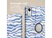 imoshion 360° Draaibare Design Bookcase Xiaomi Redmi Pad SE - White Blue Stripes