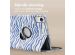 imoshion 360° Draaibare Design Bookcase Xiaomi Redmi Pad SE - White Blue Stripes