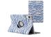 imoshion 360° Draaibare Design Bookcase Xiaomi Redmi Pad SE - White Blue Stripes