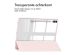 imoshion Trifold Hardcase Bookcase voor de Samsung Tab S9 FE Plus / Tab S9 Plus 12.4 inch - Roze