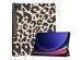 iMoshion Design Trifold Bookcase Samsung Galaxy Tab S9 Ultra - Leopard