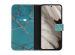 imoshion Design Softcase Bookcase Google Pixel 8 - Blue Graphic