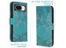 imoshion Design Softcase Bookcase Google Pixel 8 - Blue Graphic