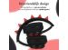 imoshion Kids Dino Bluetooth Headphones - Kinder koptelefoon met decibelbegrenzer - Draadloze koptelefoon + AUX kabel - Black / Red