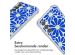 iMoshion Design hoesje met koord Samsung Galaxy A15 (5G/4G) - Cobalt Blue Flowers Connect