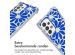 imoshion Design hoesje met koord Samsung Galaxy A33 - Cobalt Blue Flowers Connect