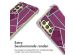 imoshion Design hoesje met koord Samsung Galaxy A34 - Bordeaux Graphic