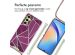 imoshion Design hoesje met koord Samsung Galaxy A34 - Bordeaux Graphic