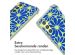 imoshion Design hoesje met koord Samsung Galaxy A34 - Cobalt Blue Flowers Connect