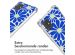 iMoshion Design hoesje met koord Samsung Galaxy A51 - Cobalt Blue Flowers Connect