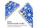 imoshion Design hoesje met koord Samsung Galaxy A55 - Cobalt Blue Flowers Connect