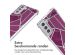 imoshion Design hoesje met koord Samsung Galaxy S21 - Bordeaux Graphic