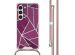 imoshion Design hoesje met koord Samsung Galaxy S23 - Bordeaux Graphic