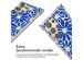 imoshion Design hoesje met koord Samsung Galaxy S24 Ultra - Cobalt Blue Flowers Connect