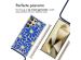 imoshion Design hoesje met koord Samsung Galaxy S24 Ultra - Cobalt Blue Flowers Connect