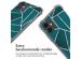 iMoshion Design hoesje met koord iPhone 11 - Petrol Green Graphic