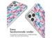 iMoshion Design hoesje met koord iPhone 12 (Pro) - Jellyfish Watercolor