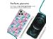 iMoshion Design hoesje met koord iPhone 12 (Pro) - Jellyfish Watercolor