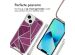 iMoshion Design hoesje met koord iPhone 13 - Bordeaux Graphic