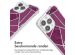 imoshion Design hoesje met koord iPhone 14 Pro - Bordeaux Graphic