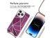 imoshion Design hoesje met koord iPhone 14 Pro - Bordeaux Graphic