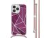 imoshion Design hoesje met koord iPhone 14 Pro - Bordeaux Graphic