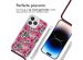 imoshion Design hoesje met koord iPhone 14 Pro - Flower Water