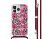 imoshion Design hoesje met koord iPhone 14 Pro - Flower Water