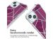 imoshion Design hoesje met koord iPhone 15 - Bordeaux Graphic