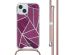 imoshion Design hoesje met koord iPhone 15 - Bordeaux Graphic