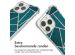 imoshion Design hoesje met koord iPhone 15 Pro Max - Petrol Green Graphic