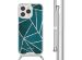 imoshion Design hoesje met koord iPhone 15 Pro Max - Petrol Green Graphic