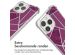 imoshion Design hoesje met koord iPhone 15 Pro Max - Bordeaux Graphic