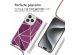 imoshion Design hoesje met koord iPhone 15 Pro Max - Bordeaux Graphic